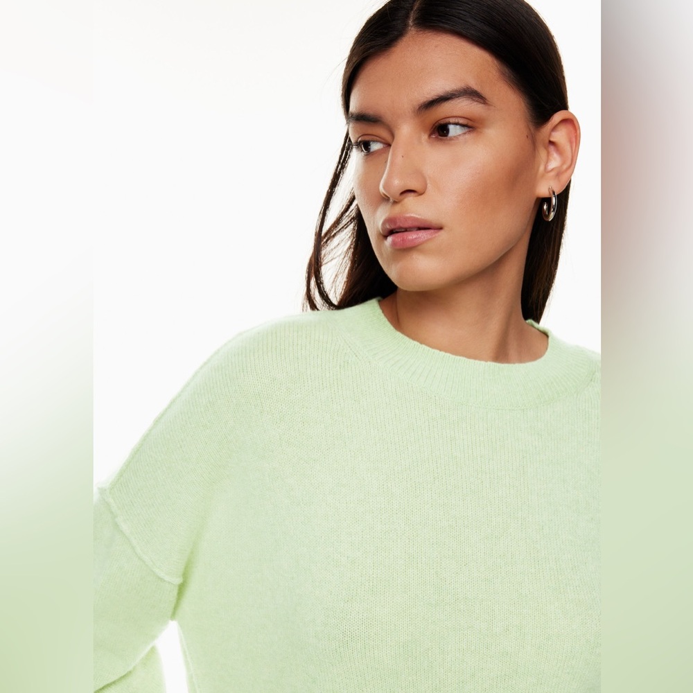 New Aritzia the group mount luxe oversized 100%cashmere sweater Sz2 MSRP:$198 - Picture 2 of 9